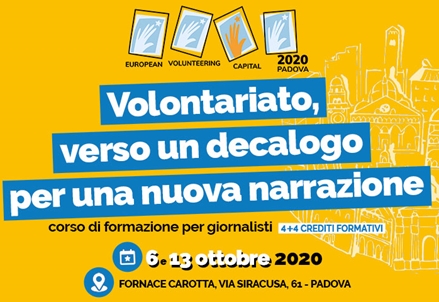 Volontariato e comunicazione, a Padova formazione per giornalisti